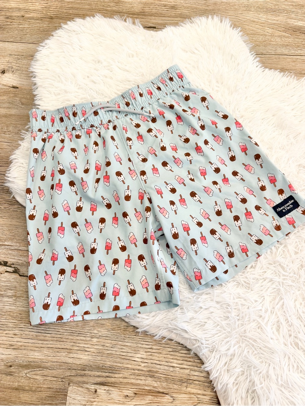 Abercrombie Kids Swim Trunks Popsicle Ice Cream 11 12 Shorts Bathing Suit